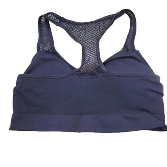 Anthropologie Miel Sports Bra Gray With Mesh Racerback Women's Small Medium - Picture 2 of 3